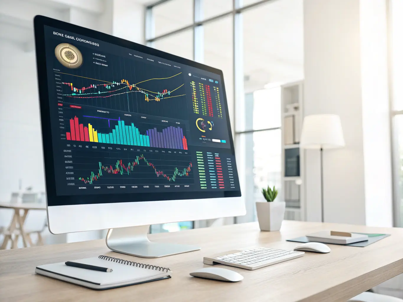 An image depicting blockchain transaction graphs and wallet clustering analysis on a computer screen, representing Forensic Source Group's blockchain analysis services.